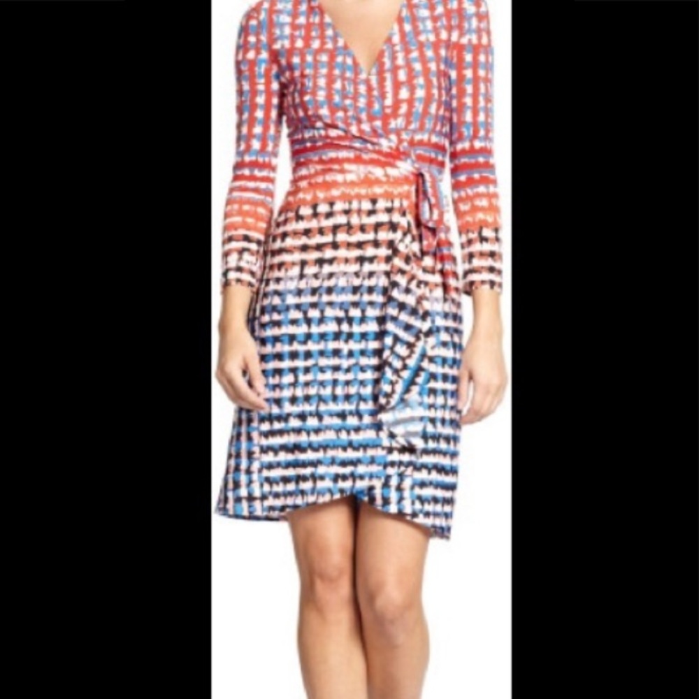 Bcbgmaxazria Multicolor Adele Printed Wrap Dress - image 2